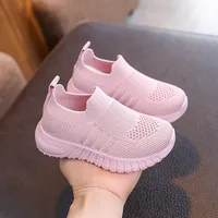 Baskets de course coordonnantes en maille respirante pour enfants, patchwork décontracté, chaussures de tennis pour tout-petits, chaussures à l'offre elles souples pour garçons et filles 1